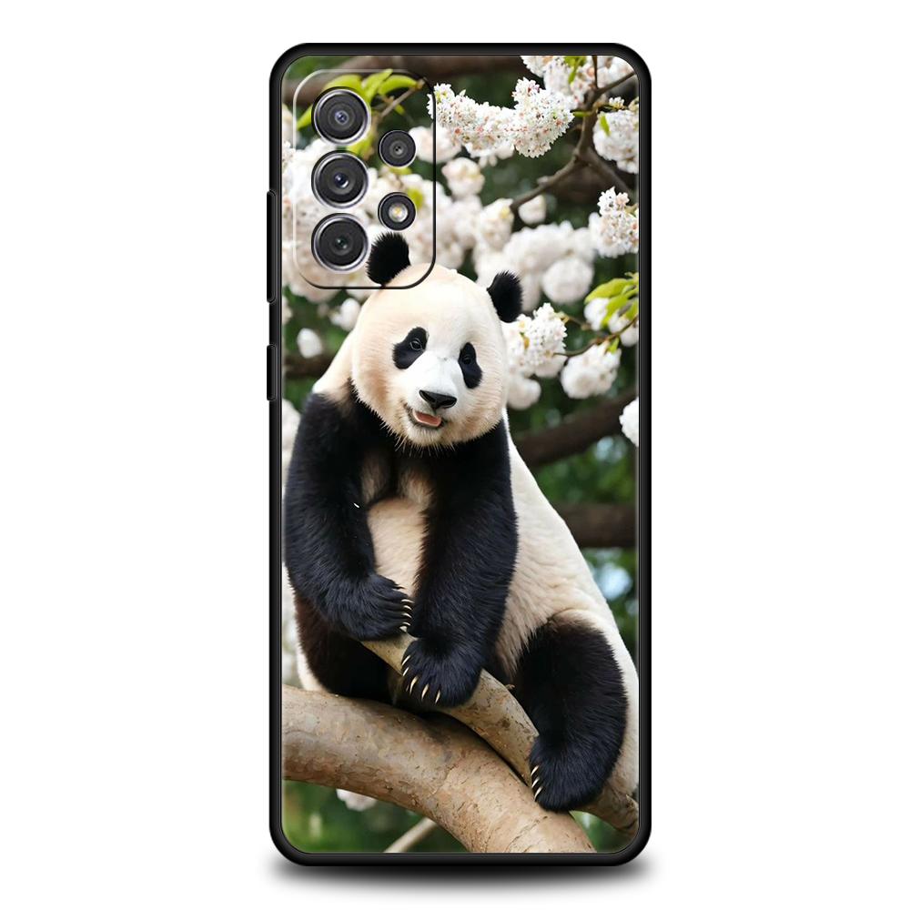 Phone Case For Samsung Galaxy A15 A13 A35 A55 A51 A71 A41 A31 A21S A03S A05 A17 A23 A25 A33 A53 A73 5G A07 4G Cover panda