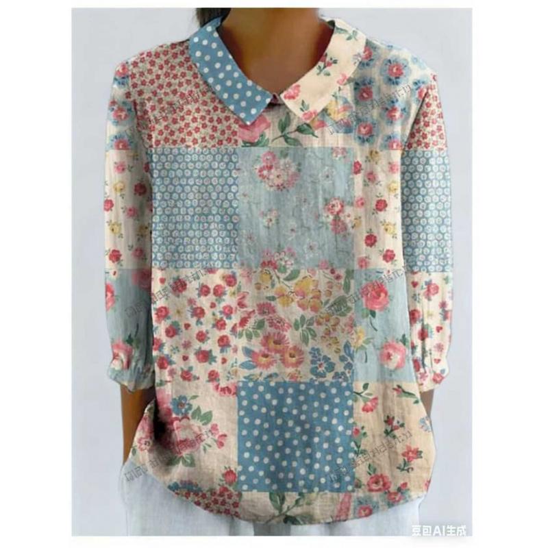 Summer Women's New Loose Printed Casual Plus Size Pullover Women's T-Shirt