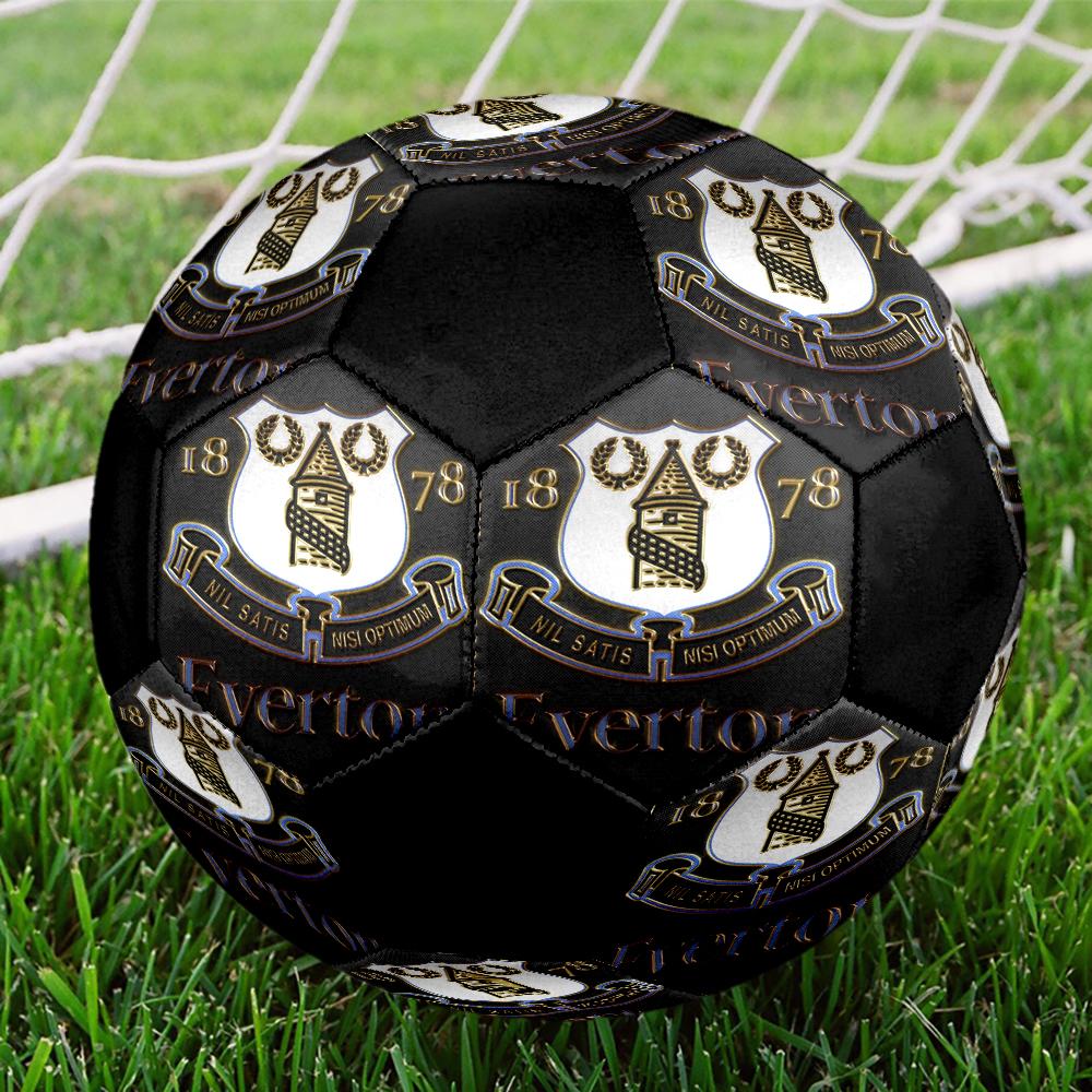 Everton FC Indoor Soccer Ball Colorful Machine Stitched PVC Size 5 Team Training Competition Ready Durable High-Bounce Cool Sports Gift