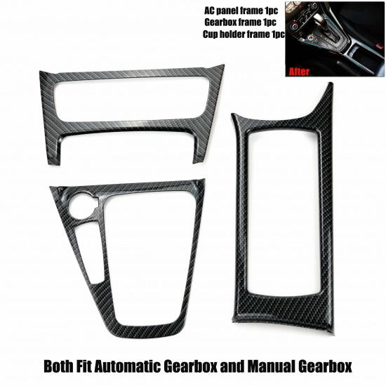 Car-Styling Gear panel cup holder door handle steering wheel air vent Decorative case For Ford Focus 3 mk3 2015-2018