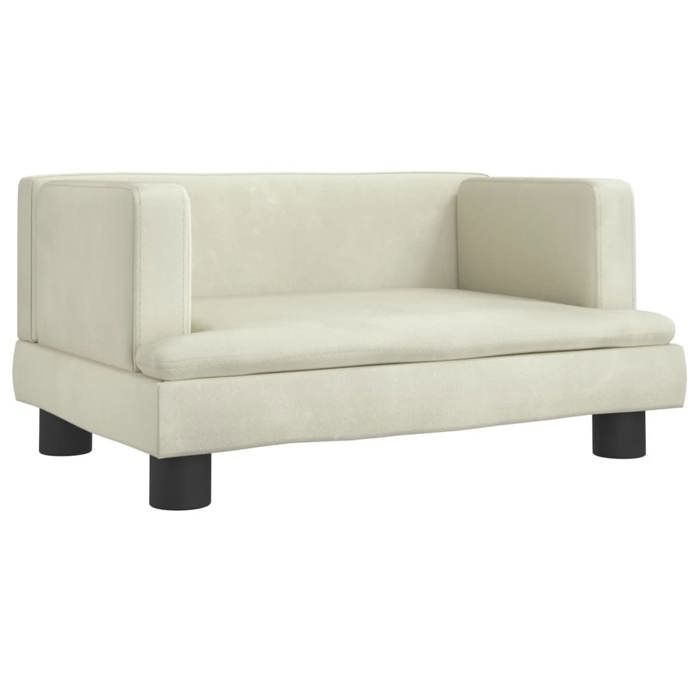 VidaXL Canapé pour enfants crème 60x40x30 cm velours, mini canapé, mini canapé-chaise, mini canapé pour enfants, canapé de 3196323