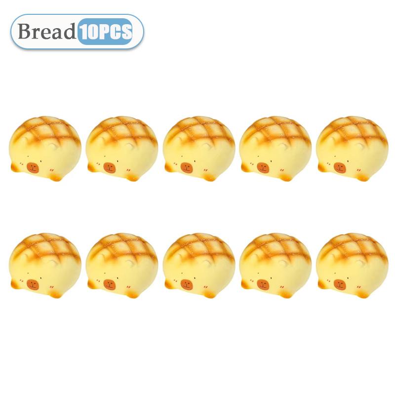 1-20PCS Birthday Gift Cartoon Bread Bear Slow Rebound Doll Creative Squeeze Decompression Toy Table Ornament Squishy Slow Rising