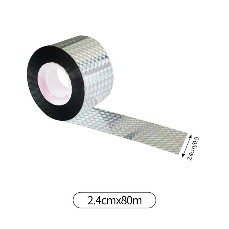50/80M Laser Anti Bird Repellent Ribbon Double Sided Reflective Tape Outdoor Gardening Bird Catcher Tools Bird Pest Control