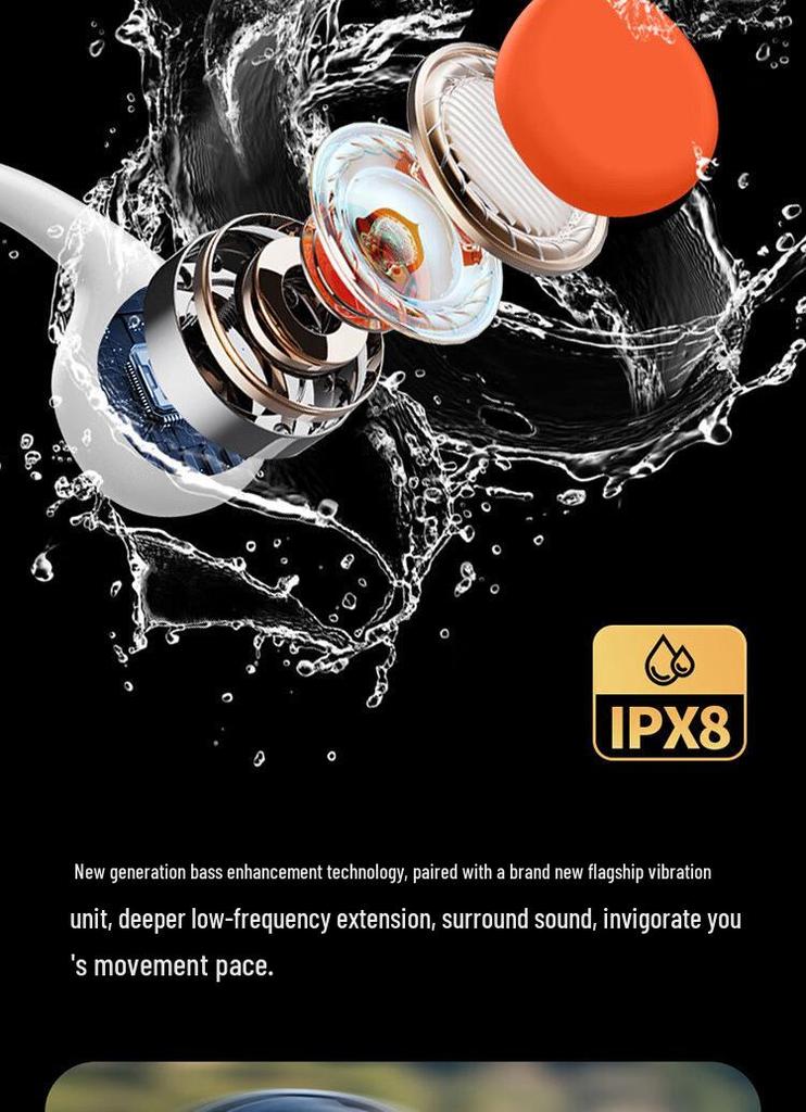Cross-border X7S Bone Conduction Bluetooth Headphones: 32GB Memory, Long Battery Life, Ideal for Music, Sports, Running, and Swimming.