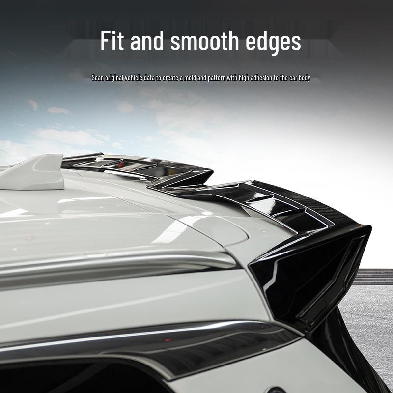 Tiggo 8 Pro/8 Plus Max Rear Spoiler MC Diffuser, Gloss Black.