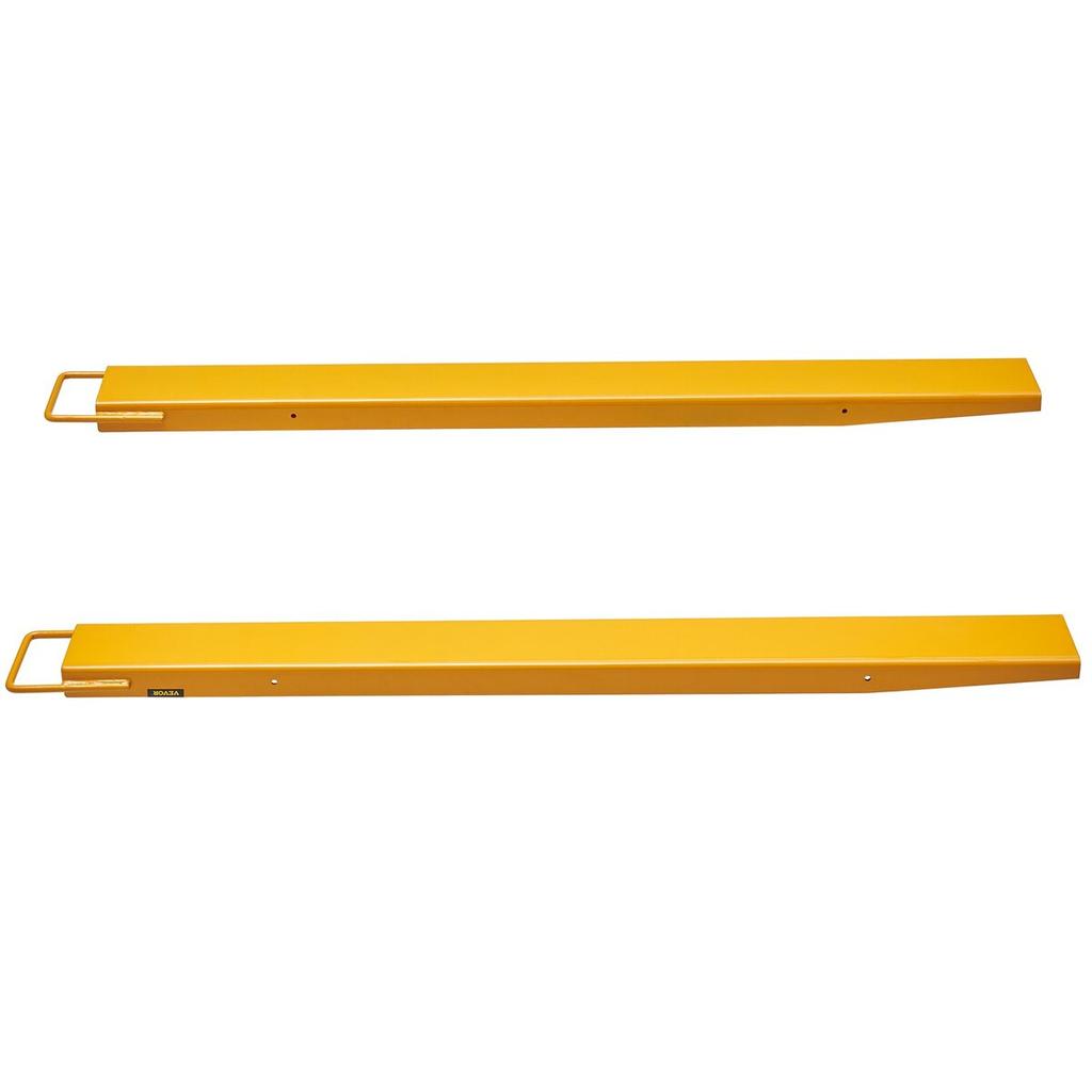 Pallet Fork Extensions, 60" Length 4.5" Width, Heavy Duty Carbon Steel Fork Extensions for Forklifts, 1 Pair Forklift Extensions, Industrial Forklift