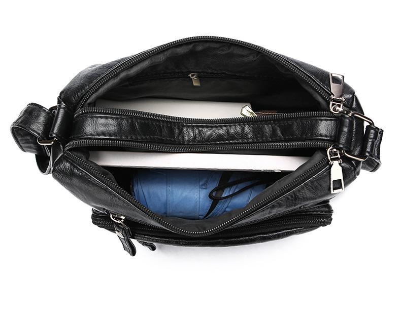 Women's Soft Multi-Compartment Crossbody Bag - Versatile, Casual, Large Capacity