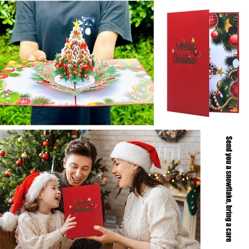 3D Pinecones Festives Card with Envelope Greeting Card for Seasonal Greetings Stylish Invitation Card Home Decoration