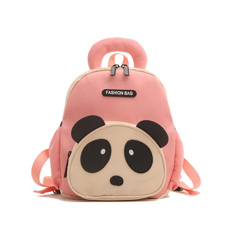 Adorable Cartoon Panda Backpack For Toddlers Oxford Cloth Breathable Kindergarten Bag
