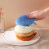 Teddy Bear Dishcloth Acrylic Hand-knitted Dishcloth Set of 4