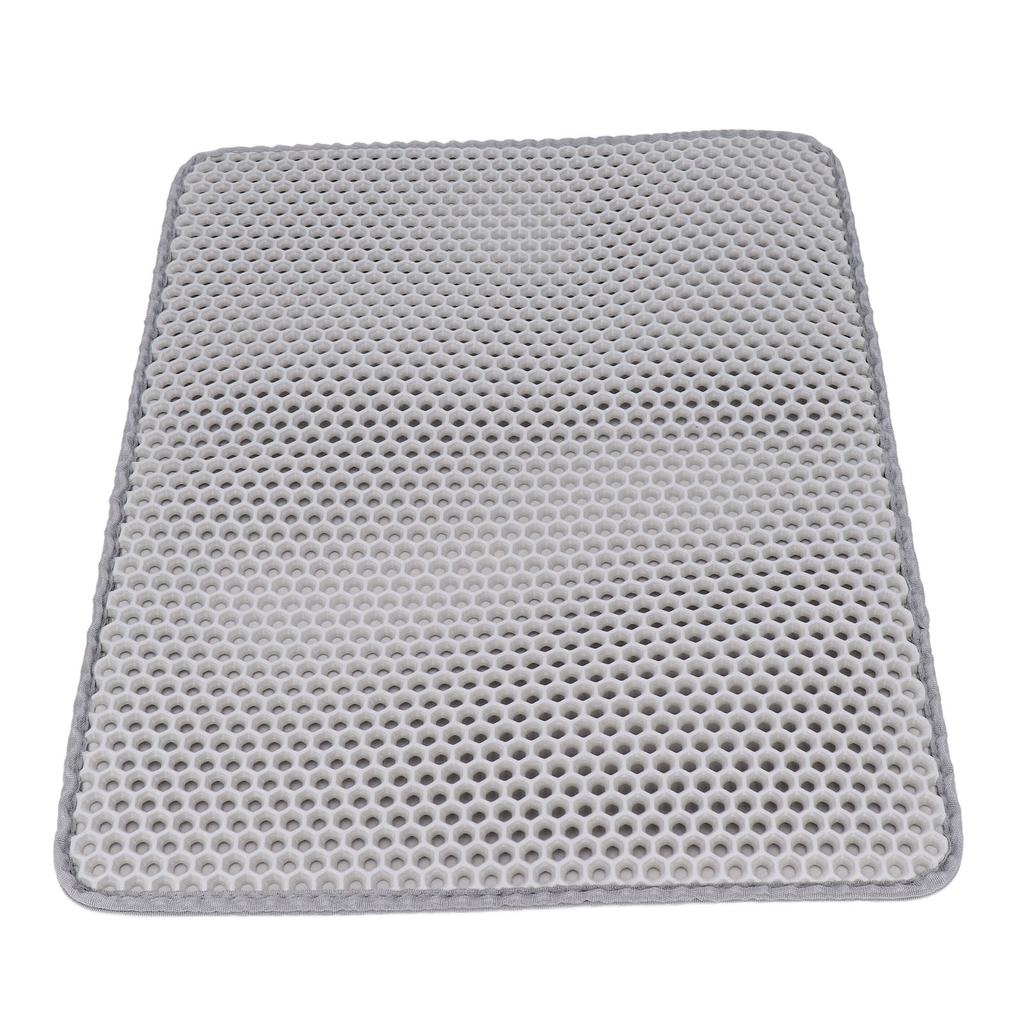 Double Layer Cat Litter Mat EVA Easy To Clean Washable Anti Slip Litter Catcher Mat for Cats Dogs
