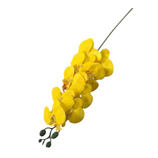Faux Orchid Stems 39 Inch Artificial Phalaenopsis Flowers with 9 Heads Full Blooms for Valentine's Day Home Office Wedding Party Decor