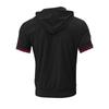 Men's Plus Size Hooded Short-Sleeve Casual Sports Top