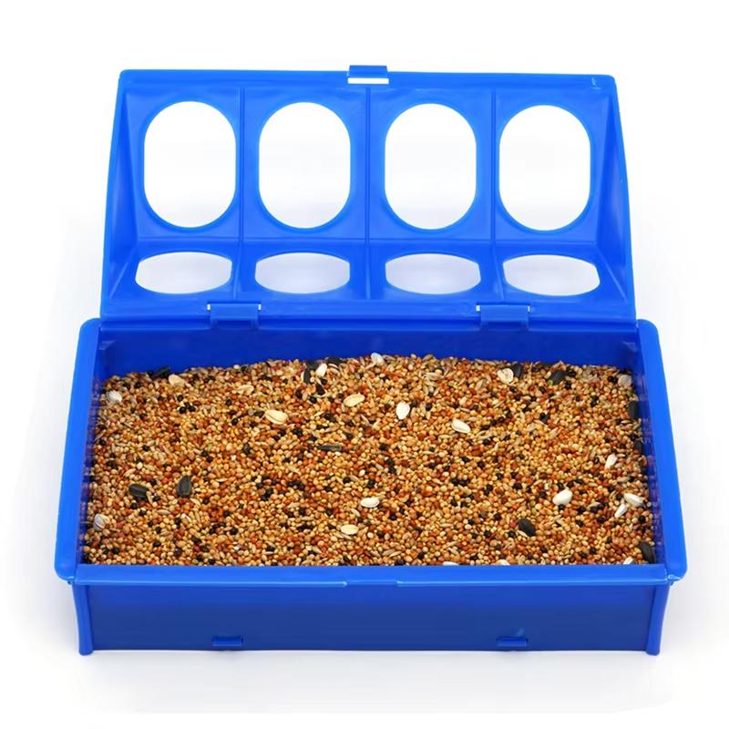 20/40cm Pigeon food box Bird feeding bowl water feeding bowl Spliceable food box waterproof and durable Farm feeding tools