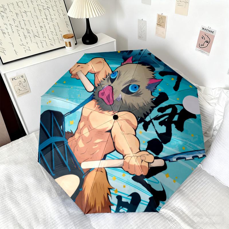 Japanese-style cartoon Demon Slayer Kamado Tanjiro & Kamado Nezuko umbrella including home travel and outdoor activities Multi functional umbrella 35
