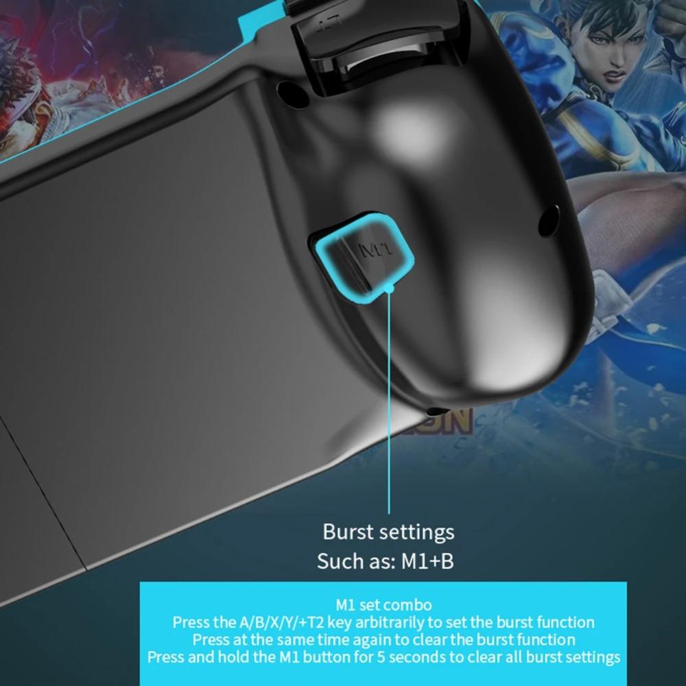 D3 einziehbarer Gamecontroller 3D Joystick Bluetooth 5.0 Handy-Gamepad 400mAh Handy-Gamepad für iPhone/iOS/Android