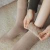 Female Autumn and Winter Plus Velvet Plus Thick Cashmer Sleeping Floor Tube Socks