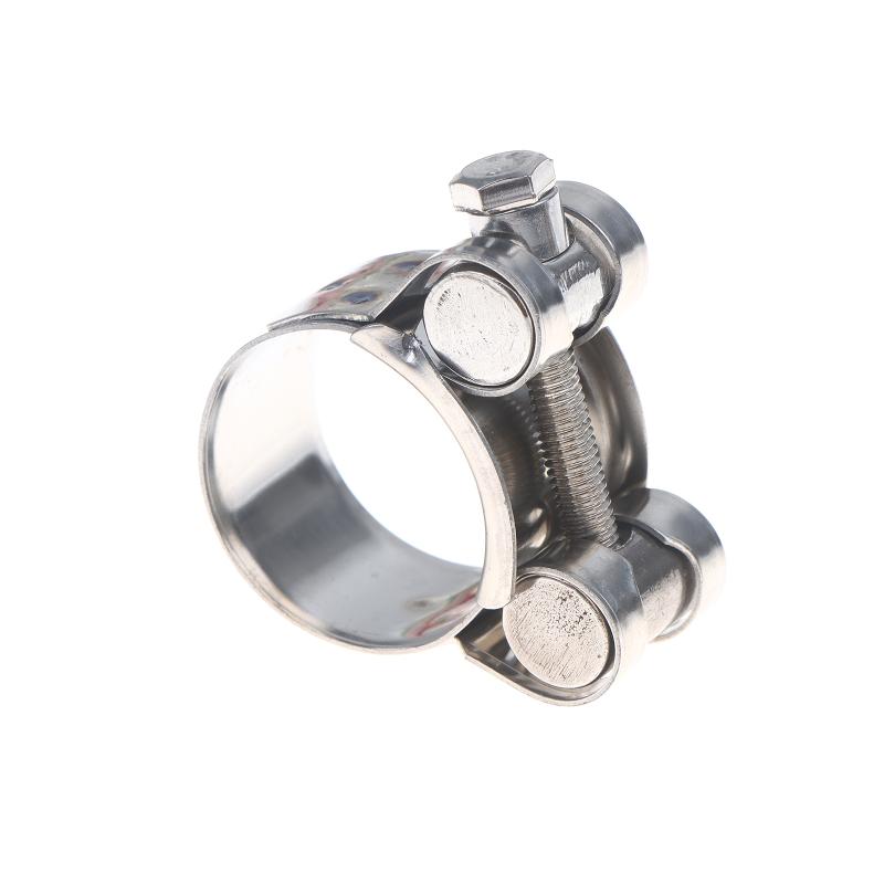 2Pcs Stainless Steel Strengthens European Style Hose Clamp Exhaust Circular Air Water Pipe Clip Sealing Welding Repair Tool