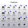 H8 HUD Car Universal GPS Navigation Smart Speed Water Temperature Car Safety Seat Car Head-Up Display Windshield Speed Projector