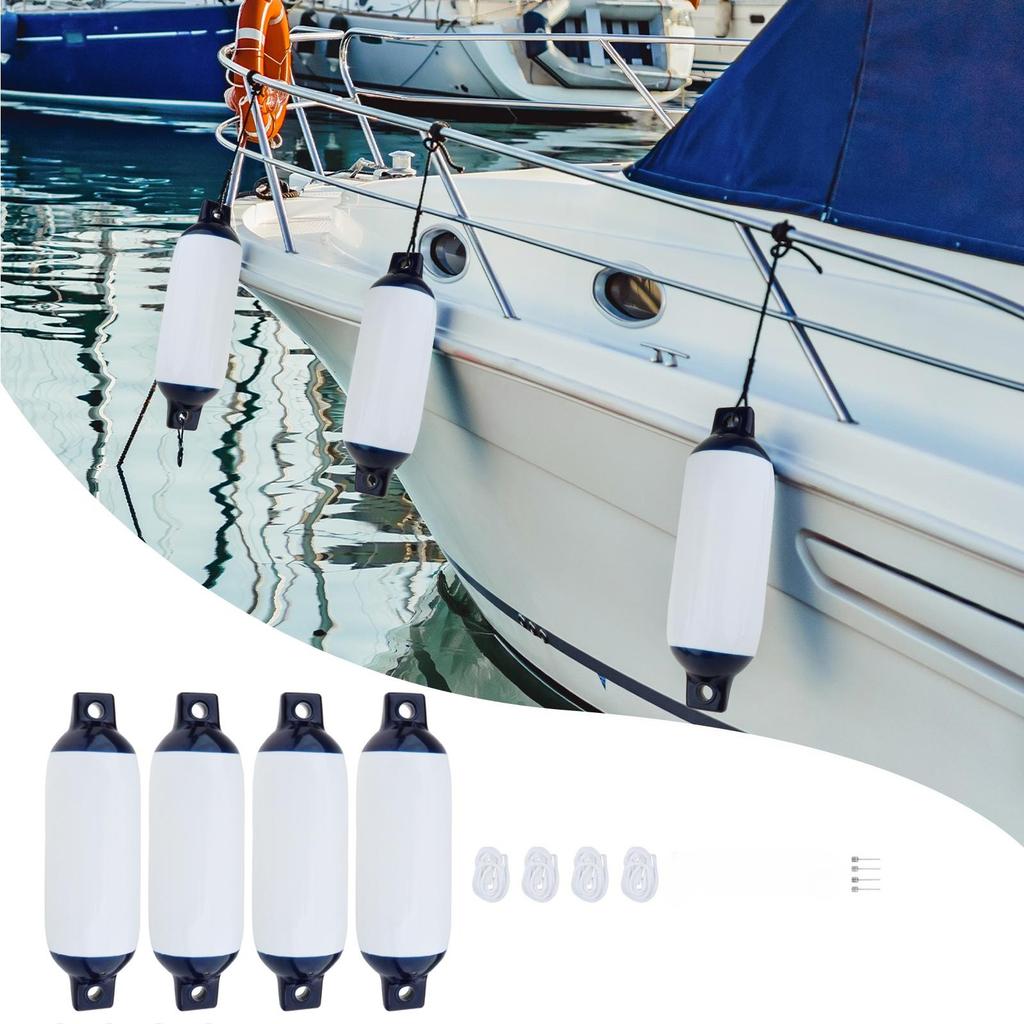 2pcs Boat Inflatable Bumper Fender Marine Bumper Fender Anti-crash Buoy Yacht Docking Mooring Shield Protection