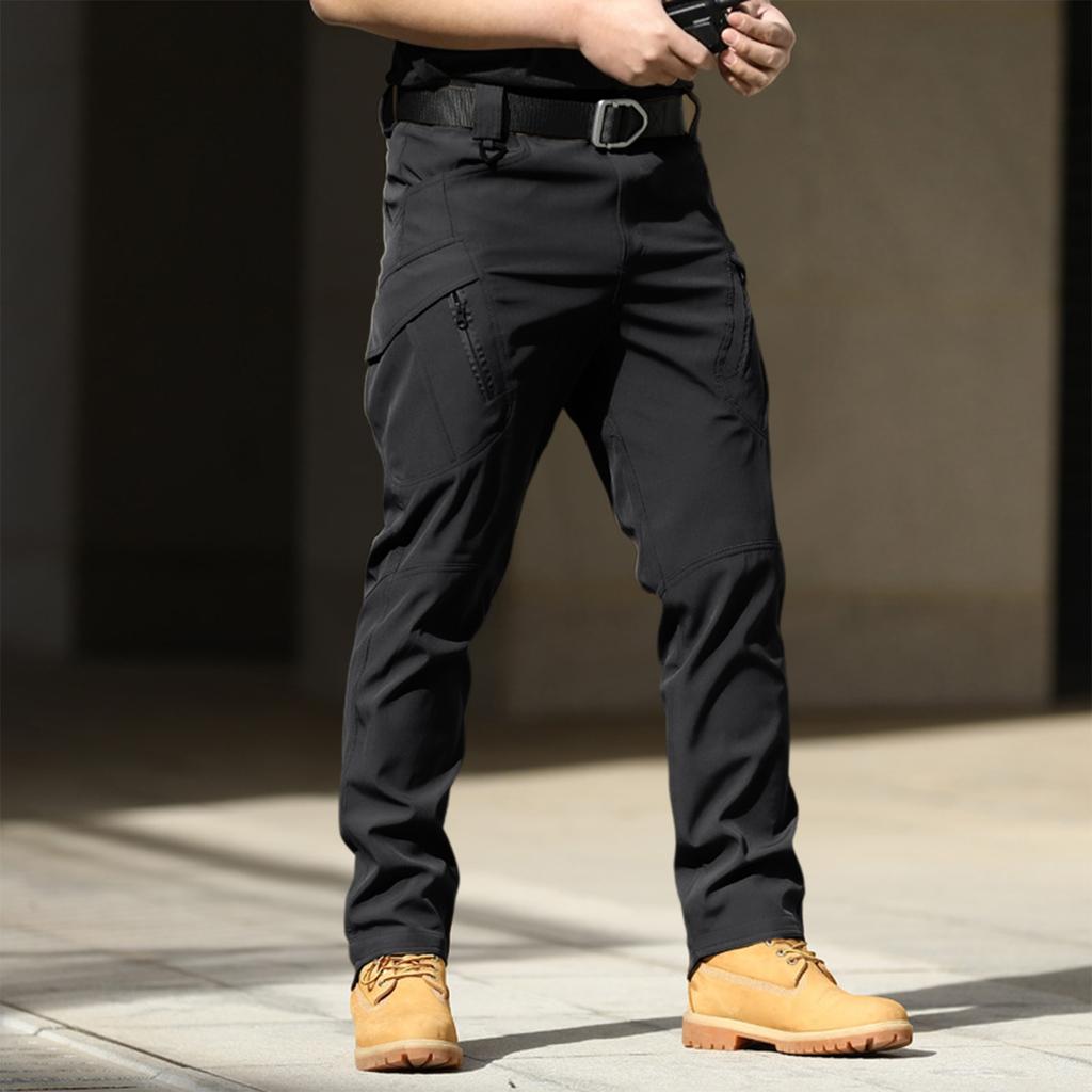 Herren Cargo-Hose Outdoor Mehrere Taschen Reißverschluss Leichter Strapazierfähiger Stretchstoff Hose