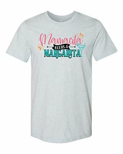 Funny Mamacita Needs A Margarita Adult Short Sleeve Jersey Tee Shirt Prism Blue M
