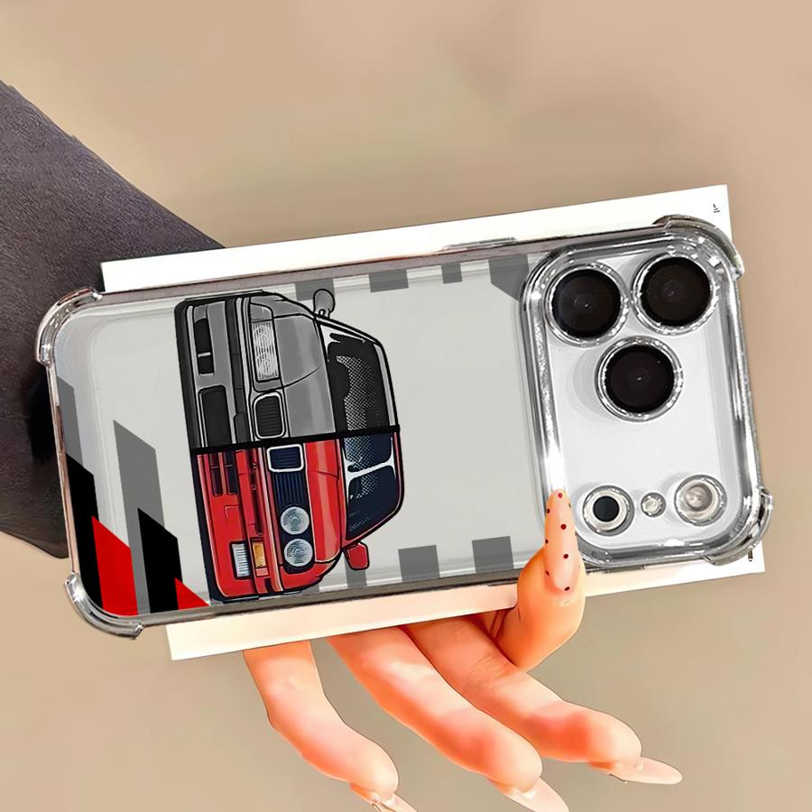 Soft Cover Case for iPhone 16 15 14 Plus 17 Air 13 12 11 Pro Max 16e COOL Car