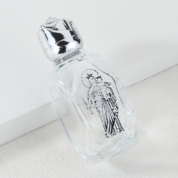 6 st heligtvattenskärl Glasflaskor med korkar Återanvändbara Dopaccessoarer för Kyrklig Händelse Eteroljedispensrar