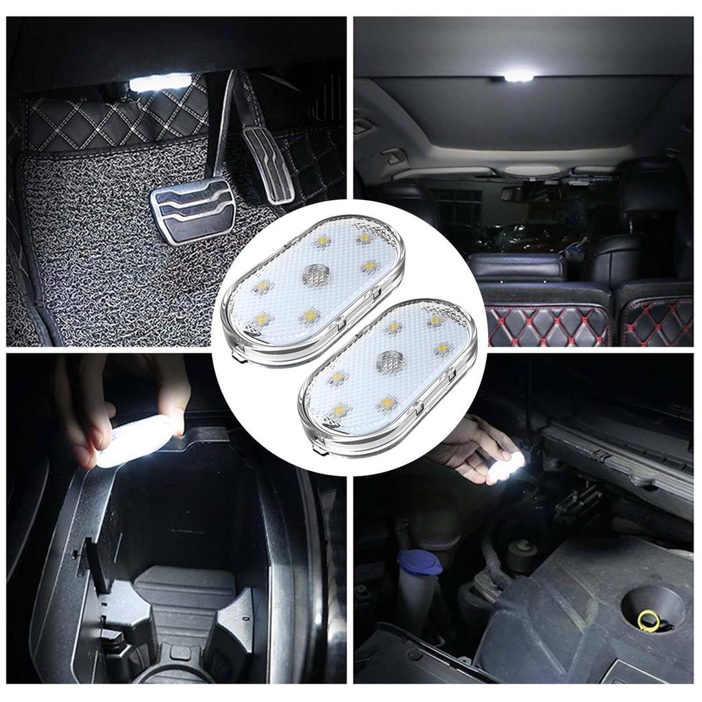 LED Room Lamp, Car Lighting, Touch Light, Set of 2, USB , Magnetic Car