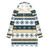 Women's Casual Christmas Print Long Sleeve Hooded Sweatshirt Top