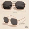 New Fashion Lady Metal Square Sunglasses Women UV400 Luxury Brand Hip Hop Sun Glasses Female Stylish