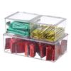 Transparent Tea Bag Storage Box with Lid Acrylic Organizer Stackable Tea Bag Box  Desktop