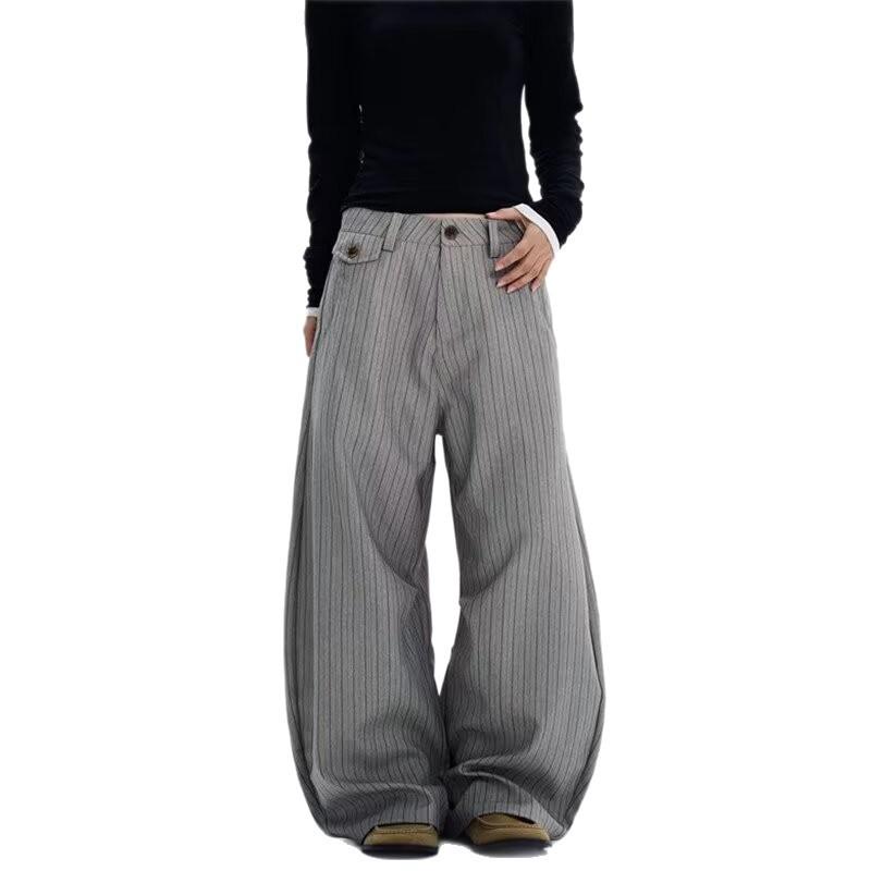 Striped Suit Casual Pants Men's Pendant Feeling Loose Trend New Old Money Style Versatile Design Casual Trousers
