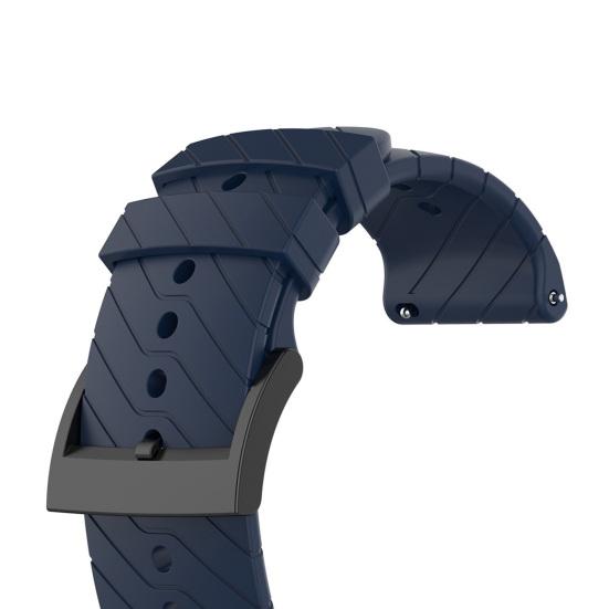 Náramek na hodinky 24mm Twill Soft Silicon Band Náhradní řemínek na zápěstí Suunto 7/9/9 Baro/D5/Spartan Sport Wrist HR
