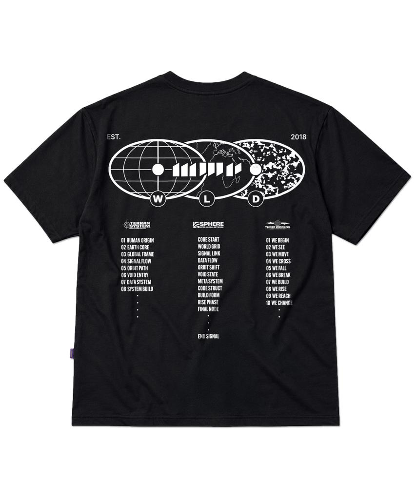 LAUGHER World Link T-Shirt - Black