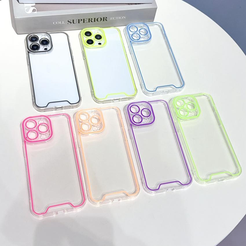 Night Light Luminous Clear Soft Case For IPhone Glowing Lens Protector Cover