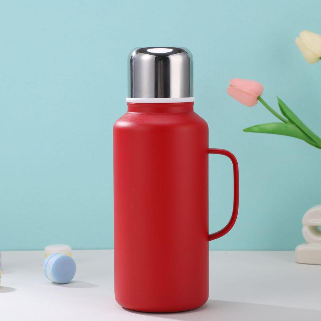 Large Capacity 316 Stainless Steel Insulated Water Cup with Handle - Outdoor Portable Vacuum Double Layer Design