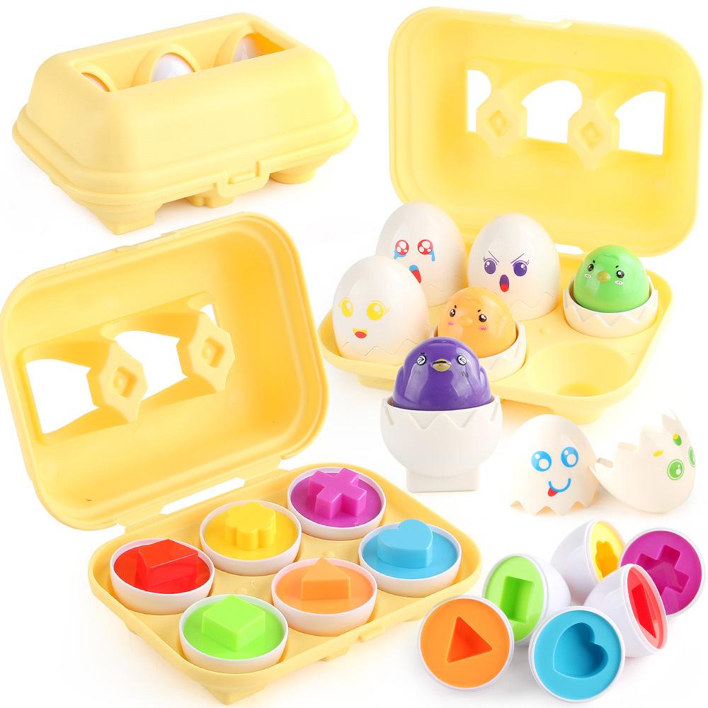 Early Childhood Education Smart Egg Simulation Egg Twisted And Twisted Egg Shape Vegetable Matching Egg Toy