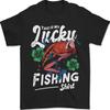 This Is My Luck Fishing Fun Fisherman Men's 100% Cotton T-Shirt-