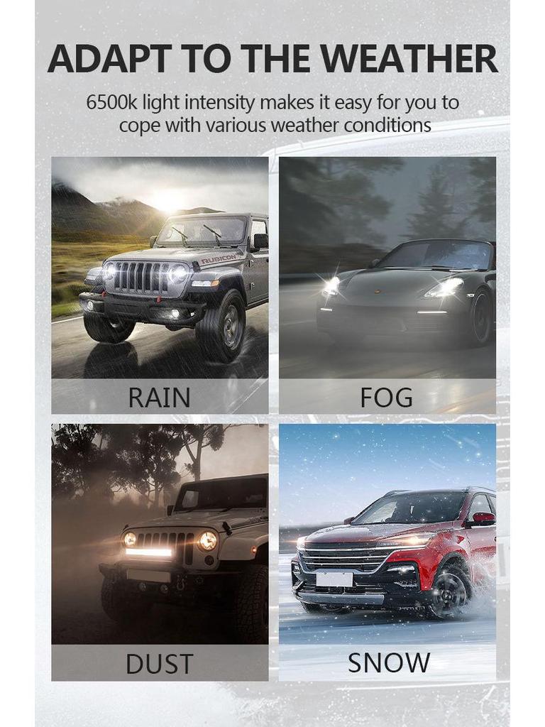 H1 3570 Mini LED Car Headlights - Direct Plug