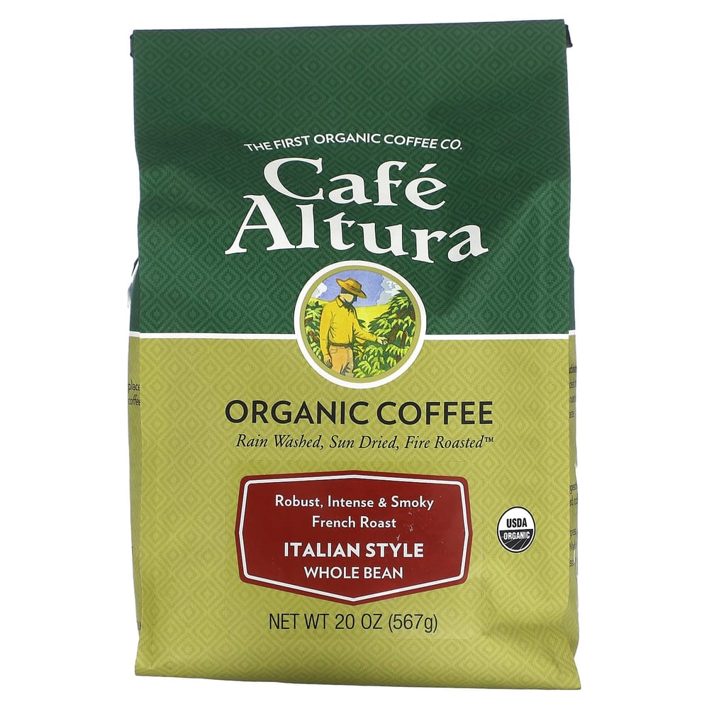Cafe Atura Italian Style Whole Bean French Roast Coffee, 567g (20oz)