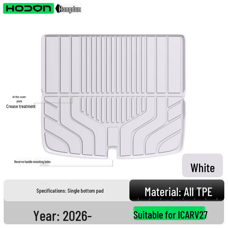 iCAR V27 TPE Trunk Mat for Chery: Interior Decorative Floor Mats