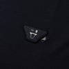 Emporio Armani FW22 Smiley-Gesicht Logo Rundhals Freizeit Kurzarm T-Shirt Herren Oberteile Dunkelblau 3L1TEY-1JUVZ-0920
