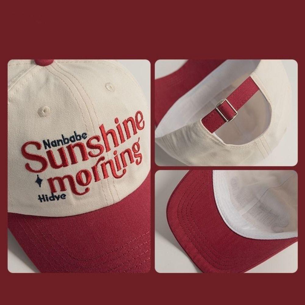 Versatile Baseball Cap Adjustable Patchwork Cap Casual Sun Visor  Unisex