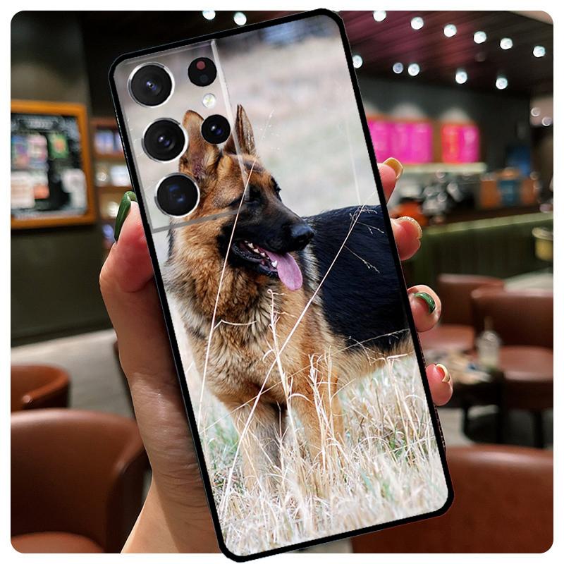 German Shepherd Dog Phone Case For Samsung Galaxy S25 Ultra S21 S22 S23 S24 Ultra S9 S10 Plus S24 S25 FE Cover