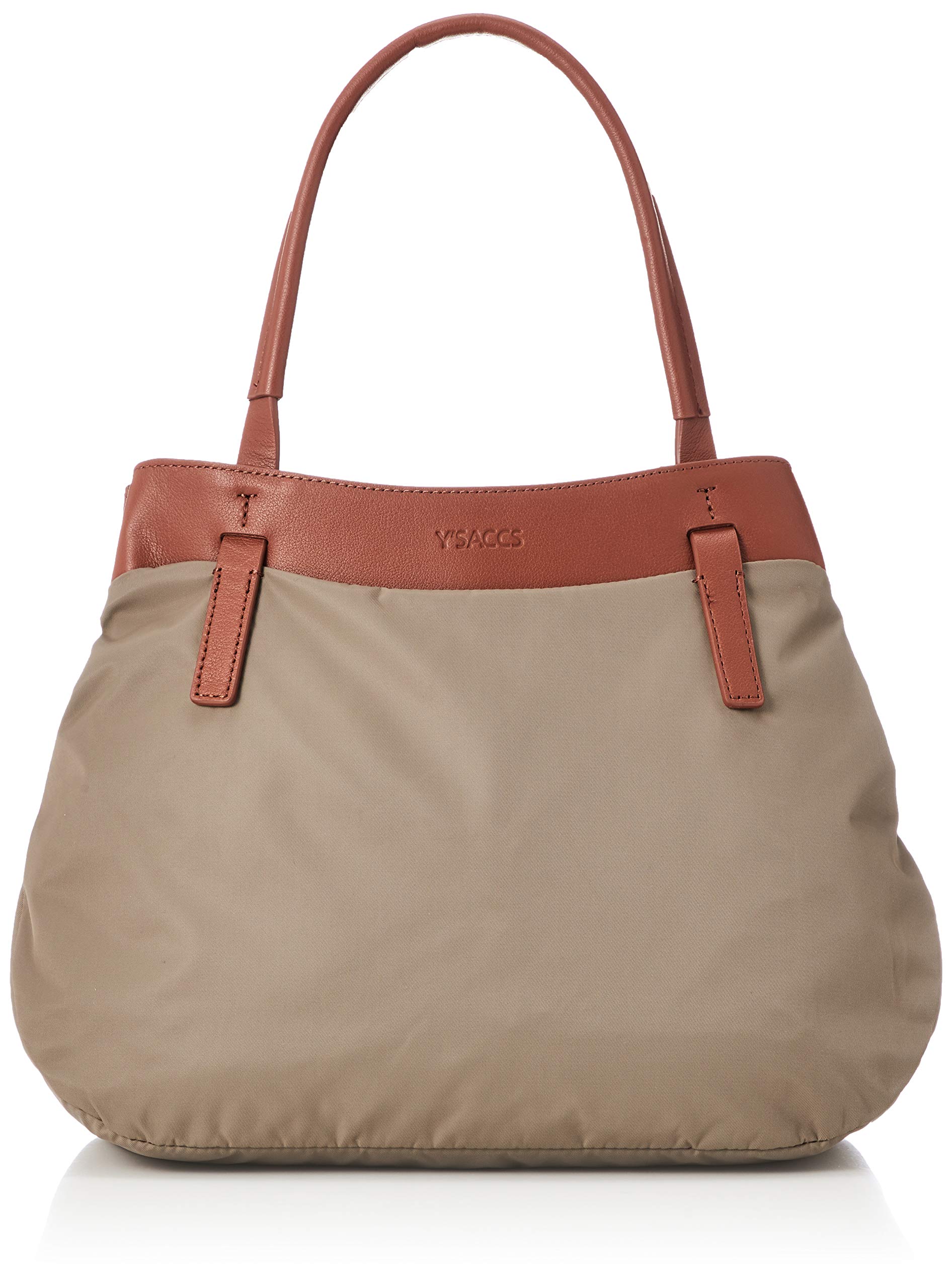 

Сумка-тоут переработанная круглая размера бежевая [Isaac], нейлон, тоут, S, женская,