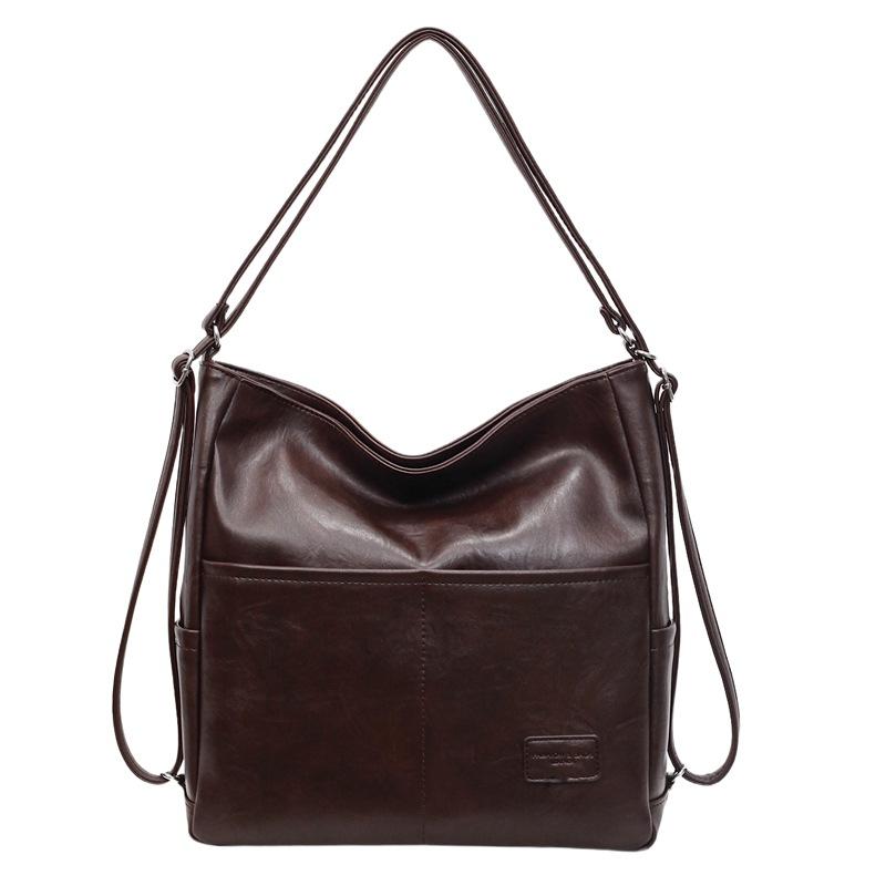 Commuter backpack women's 2025 autumn new high-value large-capacity shoulder bag popular retro foreign tote bag