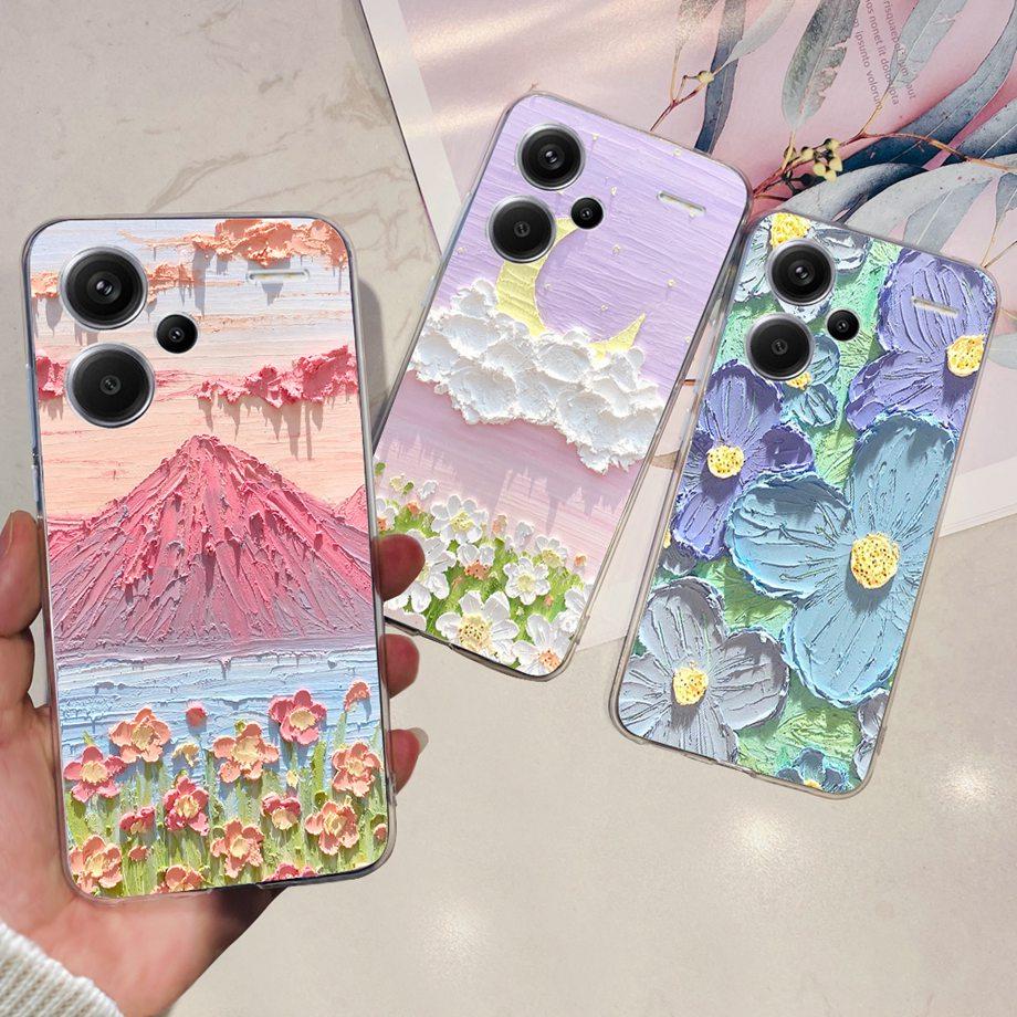 For Xiaomi Redmi Note 13 Pro+ Case Redmi Note13 4G Pro Plus Soft Clear TPU Bumper Funda For Redmi Note 13Pro+ Luxury Fashion Bag