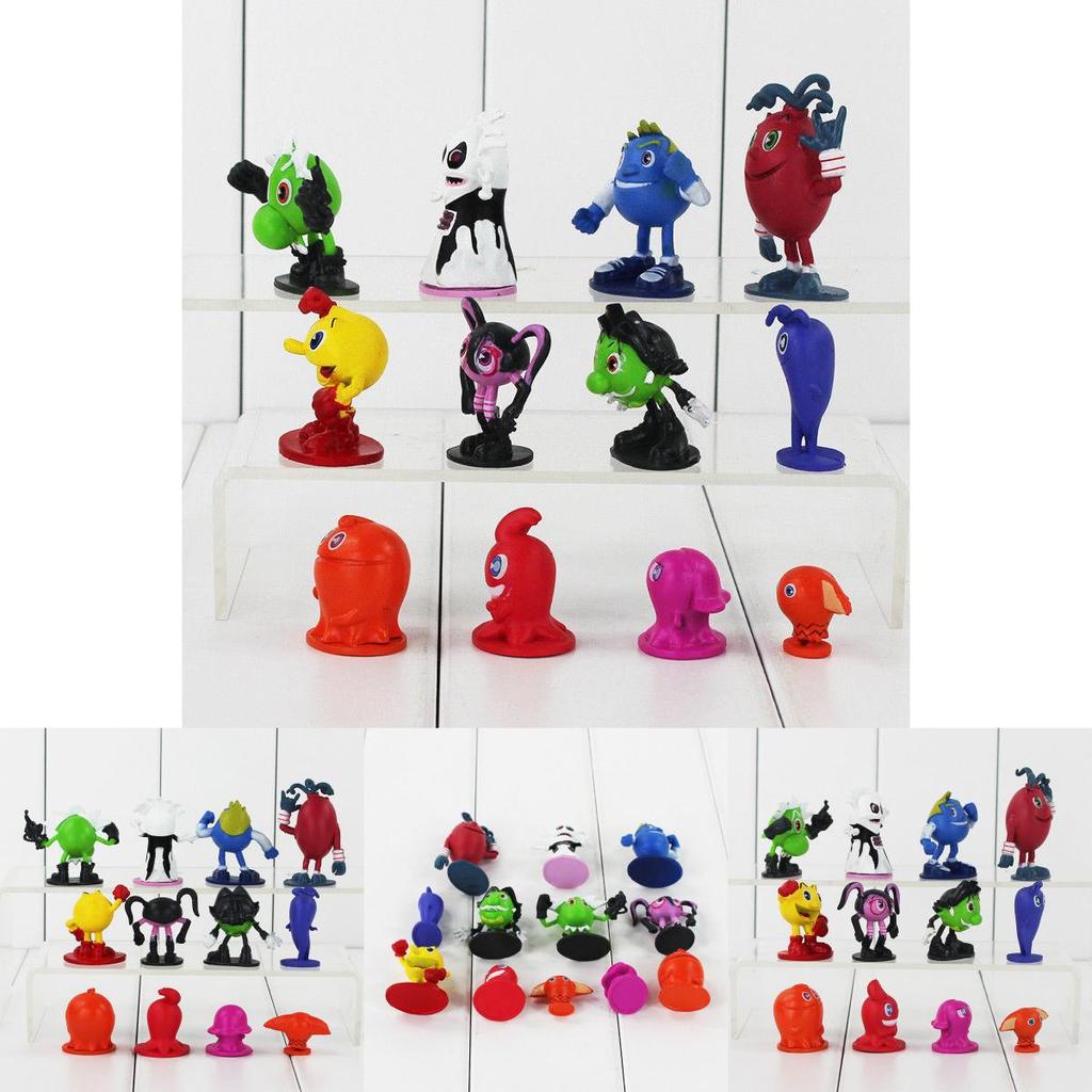 12 Pcs Pac-man And The Ghostly Adventures Action Figures Set Featuring Vibrant Colors
