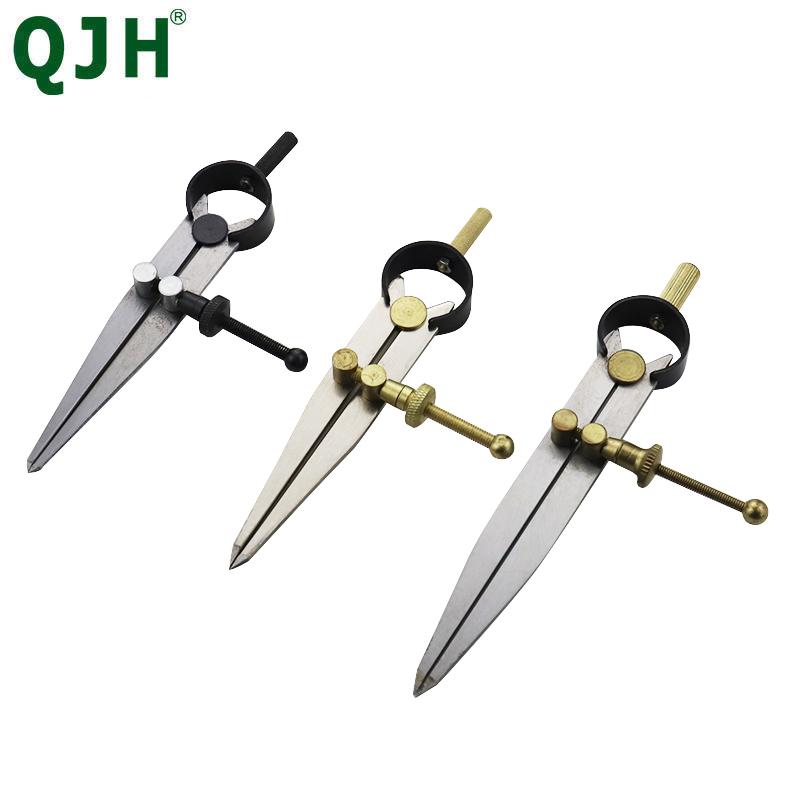 1pc Adjustable Metal Spacing Gauge, Ideal For Leather Fabric Precision Drawing Crafting, Edge Pressing Designing Craftwork Tool